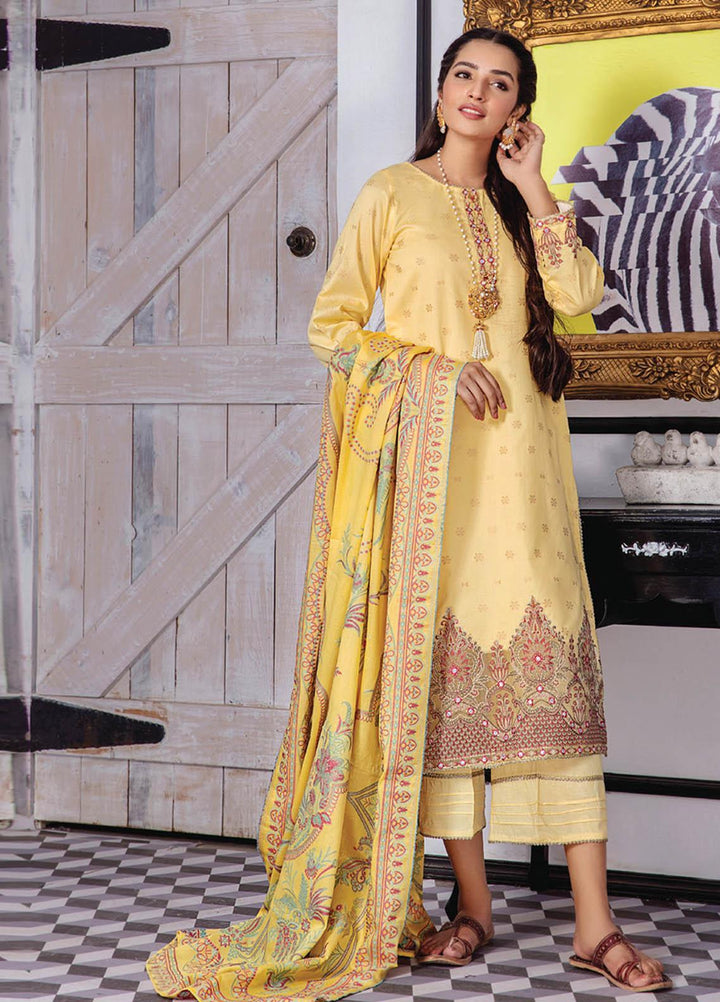 Kalam By Humdum Jacquard Lawn Suits Unstitched 3 Piece HD23K D-6 - Summer Collection