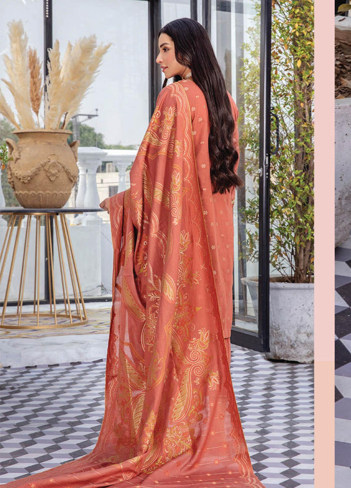Kalam By Humdum Jacquard Lawn Suits Unstitched 3 Piece HD23K D-7 - Summer Collection