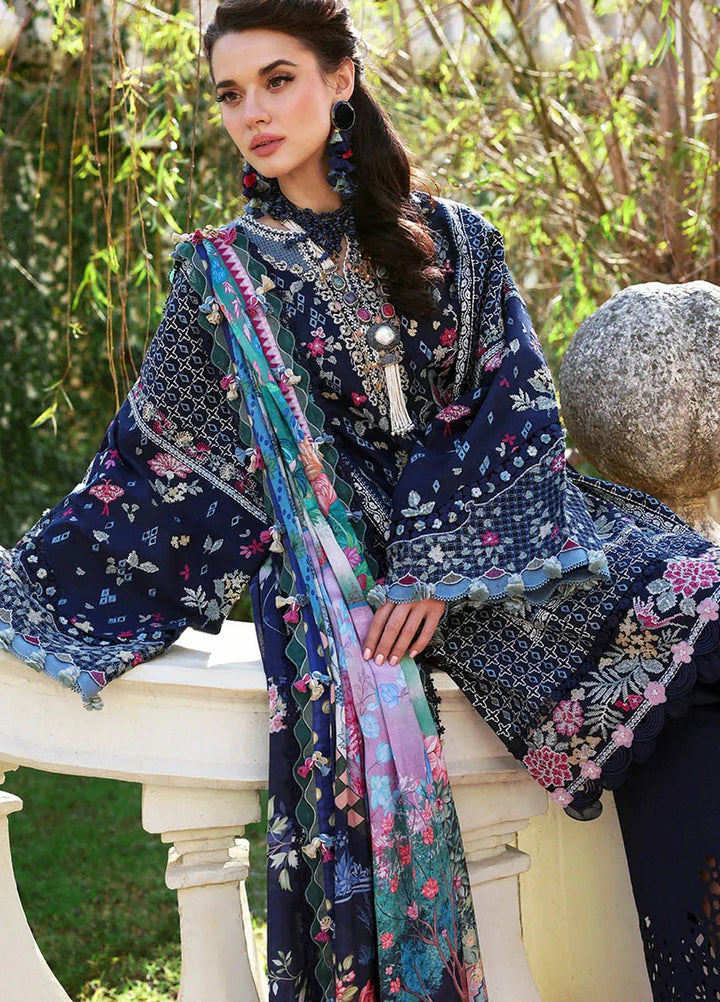 Kalani by Republic Womenswear Embroidered Lawn Suits Unstitched 3 Piece RW25KL RP-D5B Nyra - Summer Collection