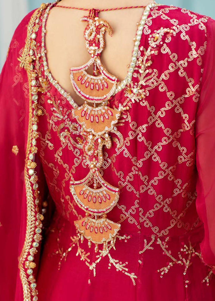 Kalidaar By Roheenaz Embroidered Chiffon Suits Unstitched 3 Piece RO22K RCH-22-05 - Luxury Collection