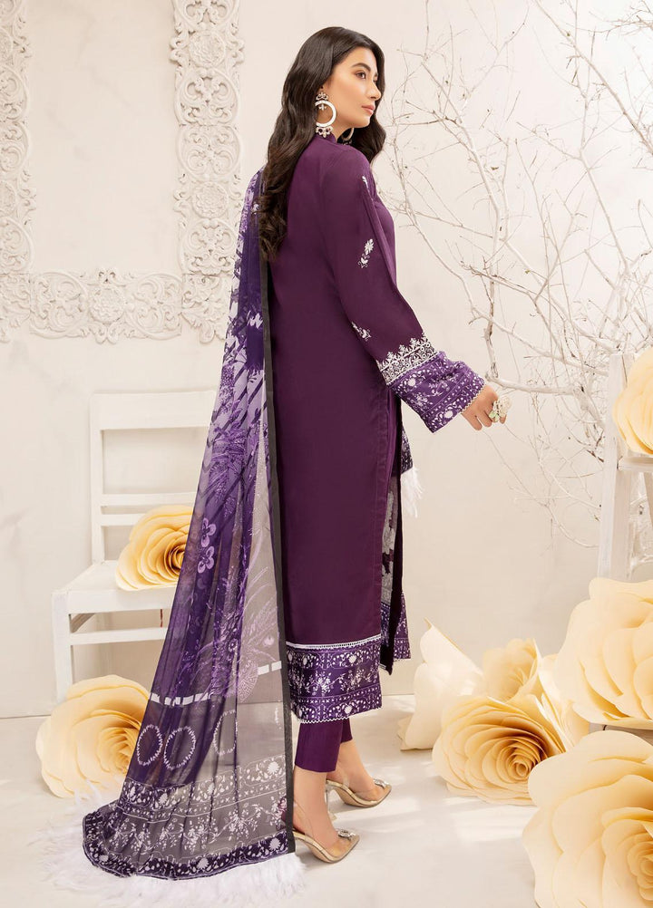 Kalyan by ZS Textiles Embroidered Chikankari Suits Unstitched 3 Piece ZS21KC-6 04 - Festive Collection