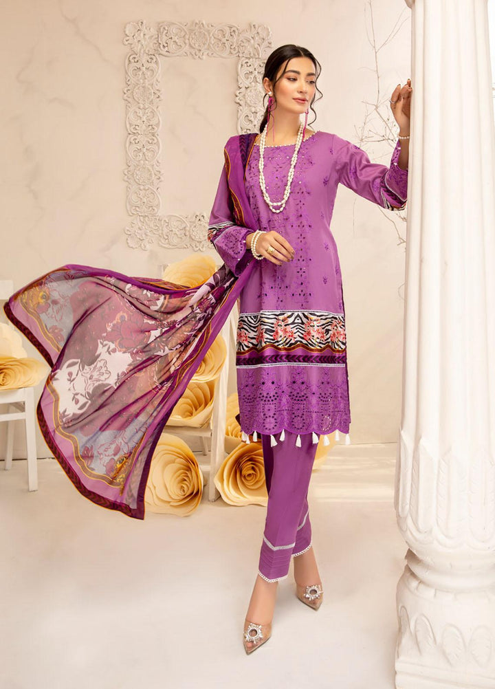 Kalyan by ZS Textiles Embroidered Chikankari Suits Unstitched 3 Piece ZS21KC-6 06 - Festive Collection