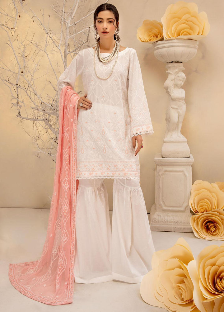 Kalyan by ZS Textiles Embroidered Chikankari Suits Unstitched 3 Piece ZS21KC-6 08 - Festive Collection