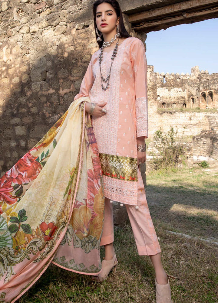 Kalyan by ZS Textiles Embroidered Chikankari Suits Unstitched 3 Piece ZS21KC-3 ZS-03 - Summer Collection