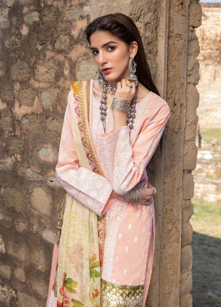 Kalyan by ZS Textiles Embroidered Chikankari Suits Unstitched 3 Piece ZS21KC-3 ZS-03 - Summer Collection