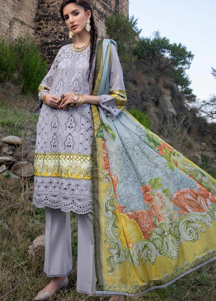 Kalyan by ZS Textiles Embroidered Chikankari Suits Unstitched 3 Piece ZS21KC-3 ZS-08 - Summer Collection