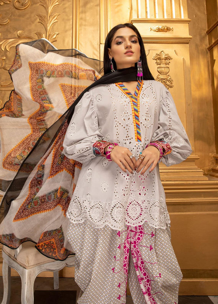 Kalyan by ZS Textiles Embroidered Chikankari Suits Unstitched 3 Piece ZS21KC-5 D-04 - Summer Collection