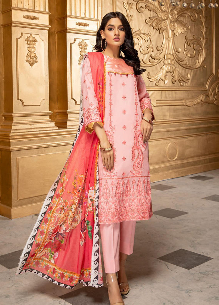 Kalyan by ZS Textiles Embroidered Chikankari Suits Unstitched 3 Piece ZS21KC-5 D-07 - Summer Collection