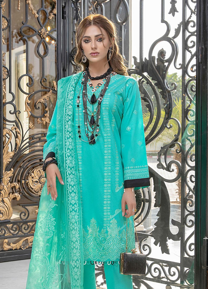 Kalyan By ZS Textiles Embroidered Jacquard Suits Unstitched 3 Piece ZS21K KBO-2 - Winter Collection