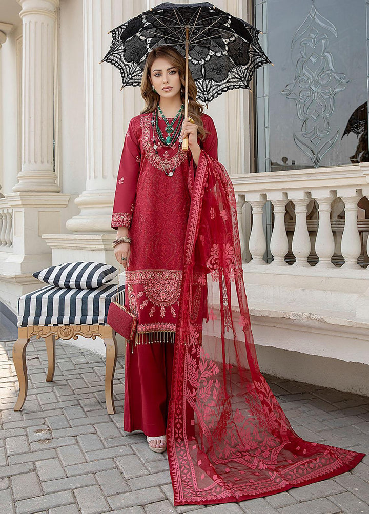 Kalyan By ZS Textiles Embroidered Jacquard Suits Unstitched 3 Piece ZS21K KBO-5 - Winter Collection