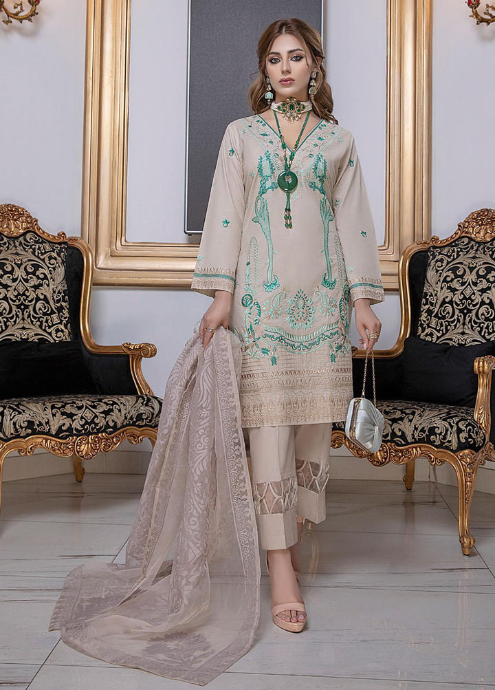 Kalyan By ZS Textiles Embroidered Jacquard Suits Unstitched 3 Piece ZS21K KBO-6 - Winter Collection