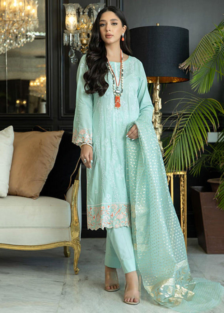 Kalyan By ZS Textiles Embroidered Chikankari Suits Unstitched 3 Piece KZS22F 02 - Festive Collection