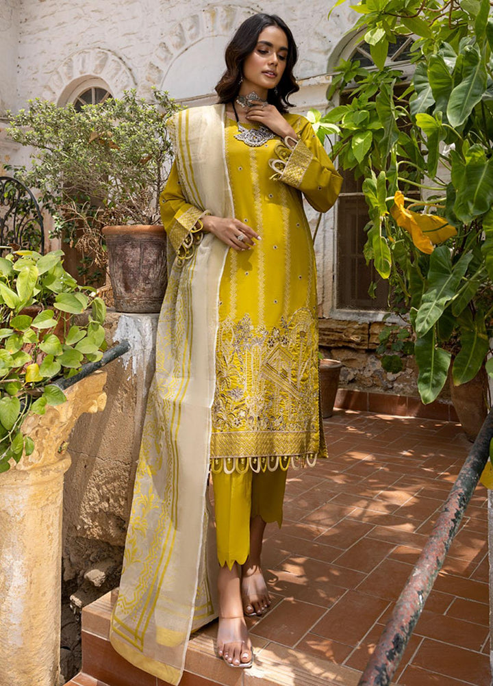 Kalyan By ZS Textiles Embroidered Lawn Suits Unstitched 3 Piece ZS23K D3 - Summer Collection