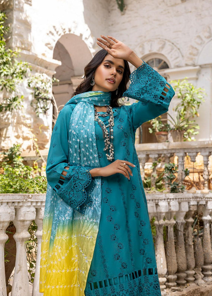Kalyan By ZS Textiles Embroidered Lawn Suits Unstitched 3 Piece ZS23K D4 - Summer Collection