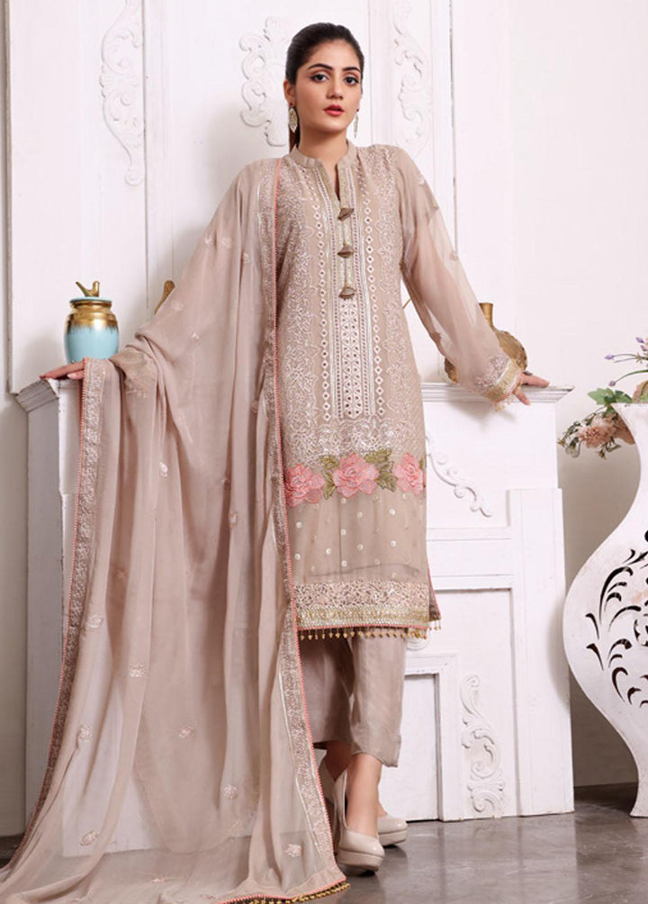 Kalyan By ZS Textiles Embroidered Chiffon Suits Unstitched 3 Piece KLY23C KLC23-9 - Luxury Collection