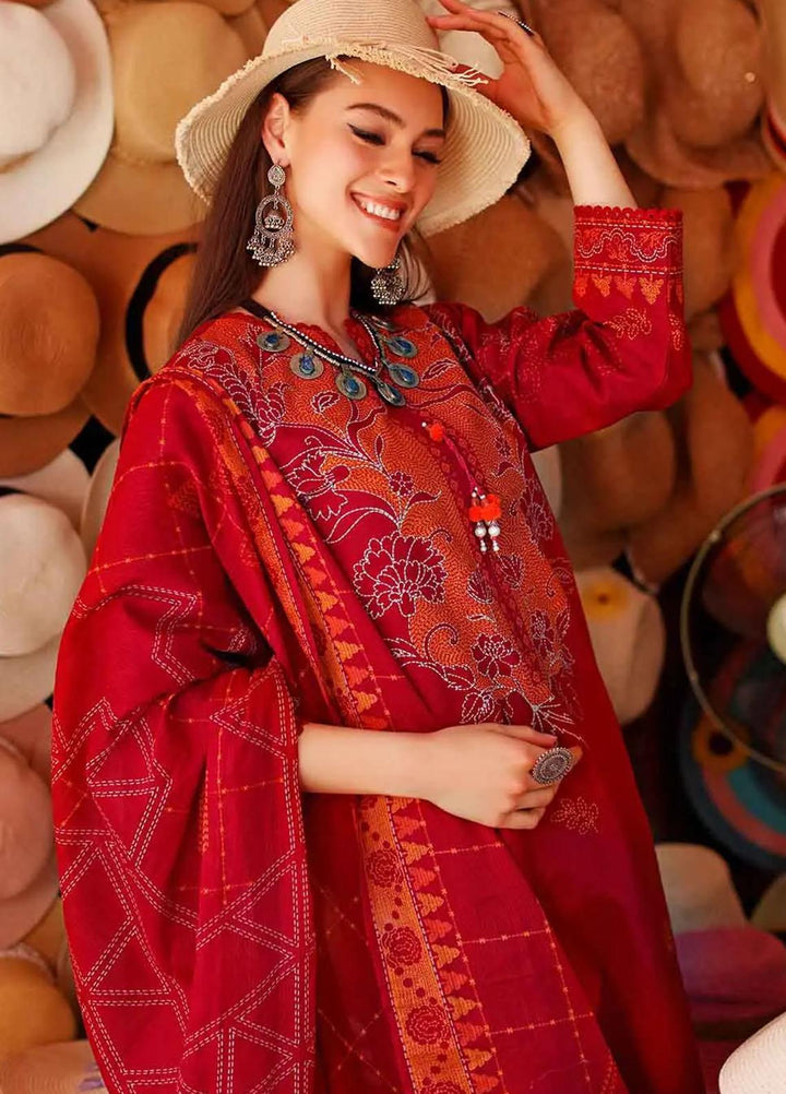 Kantha By Gul Ahmed Printed Lawn Suits Unstitched 3 Piece DN-22066 A - Summer Collection