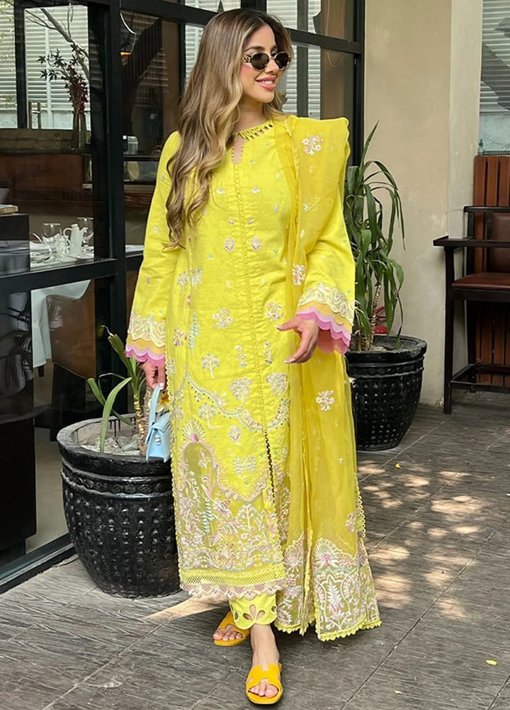 Kanwal Malik Pret Embroidered Lawn 3 Piece Suit Lucia