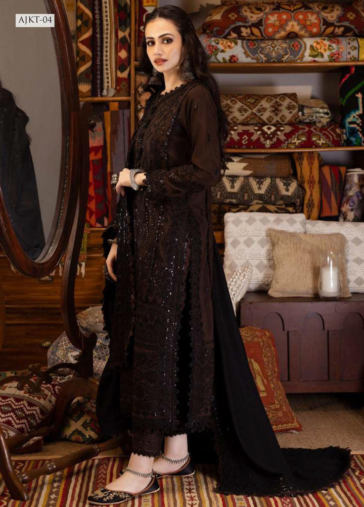 Kashmiri Taanka By Asim Jofa Embroidered Cotton Suits Unstitched 3 Piece AJ23KT AJKT-04 - Winter Collection