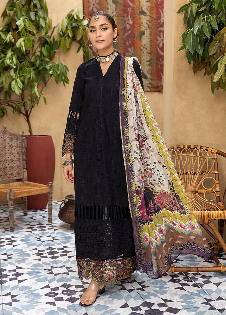 Kastoori By Awwal Embroidered Chikankari Lawn Suits Unstitched 3 Piece AW23K D-04 Majestic - Summer Collection