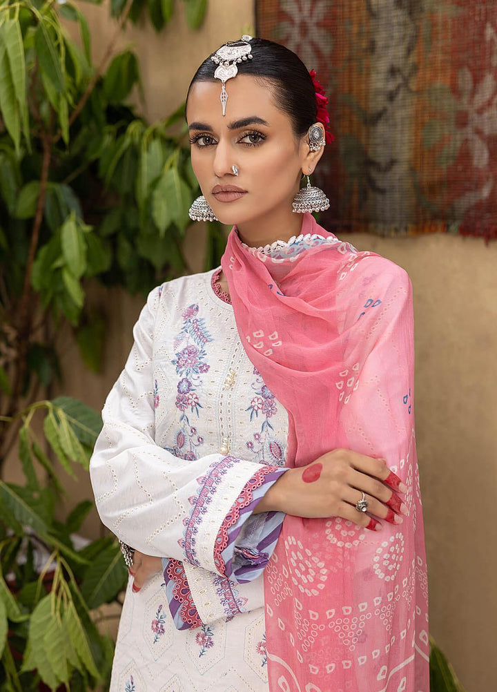 Kastoori By Awwal Embroidered Chikankari Lawn Suits Unstitched 3 Piece AW23K D-08 Euphoria - Summer Collection