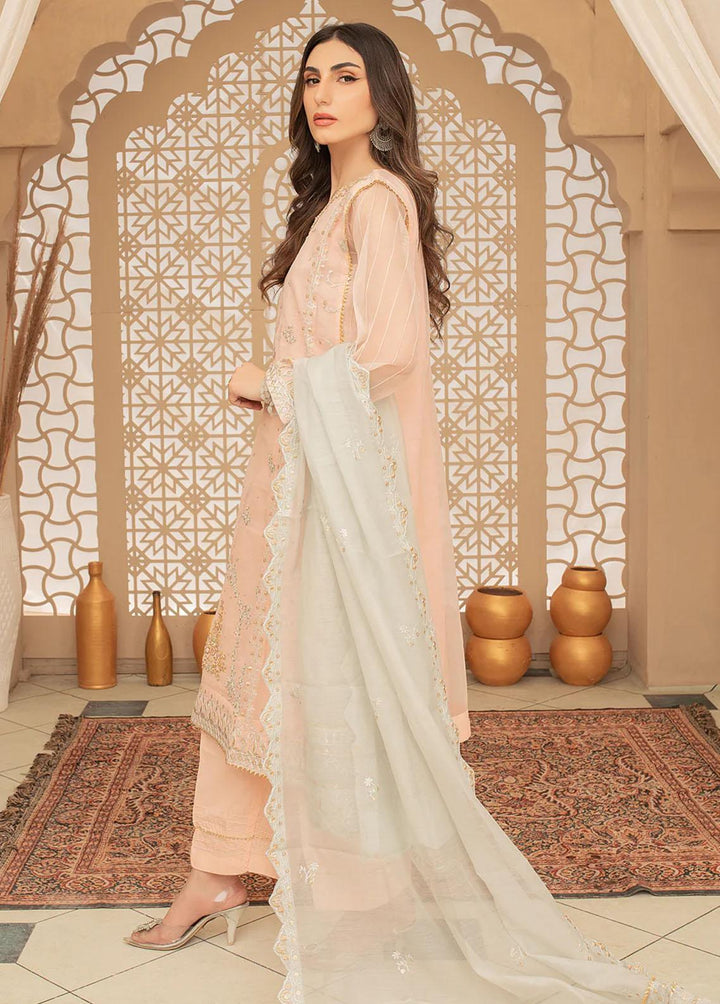 Shamooz Pret Embroidered Organza 3 Piece Suit SHM23K SEM-0497 Petal