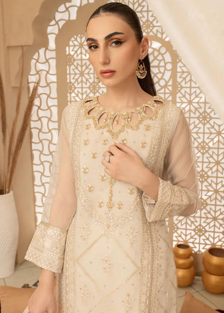 Shamooz Pret Embroidered Organza 3 Piece Suit SHM23K SEM-0511 Floral White