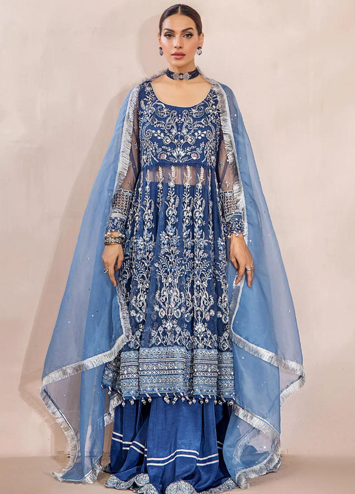 Malook By Shazia Ovais Pret Formal Net 3 Piece Suit MWE-005 Pareeshay