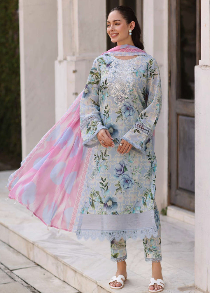 Kesariya by Riaz Arts Embroidered Lawn Suits Unstitched 3 Piece RA25KE KY-01 - Summer Collection