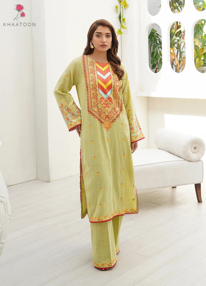 Khaatoon Clothing Pret Embroidered Cotton Karandi 2 Piece Suit Jahanara