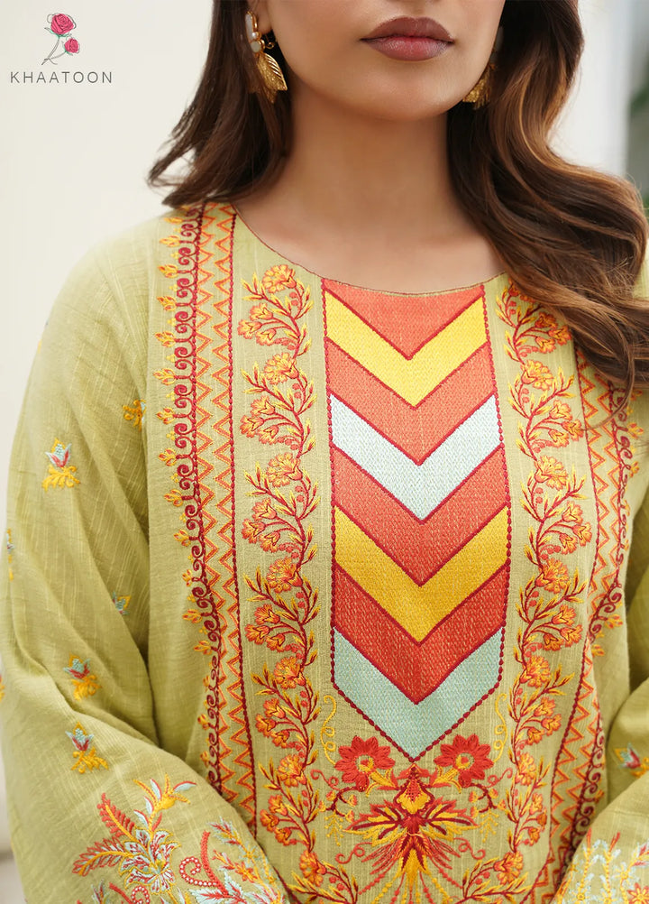Khaatoon Clothing Pret Embroidered Cotton Karandi 2 Piece Suit Jahanara