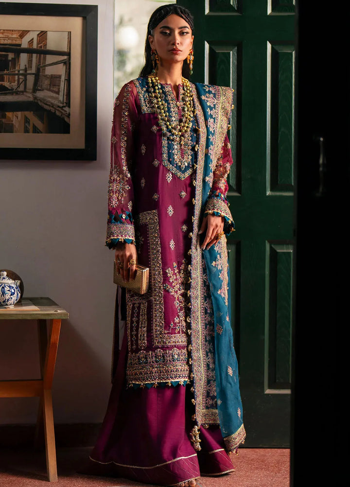 Khatoon By Eleshia Embroidered Organza Suit Unstitched 3 Piece ELS24K Sahiba - Luxury Collection