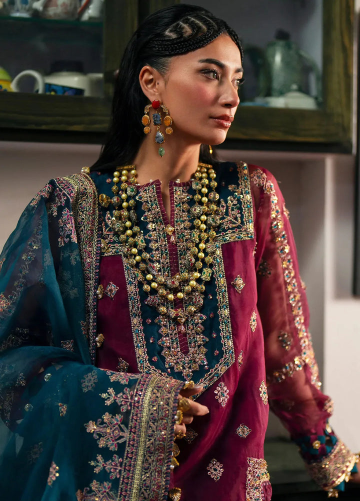 Khatoon By Eleshia Embroidered Organza Suit Unstitched 3 Piece ELS24K Sahiba - Luxury Collection