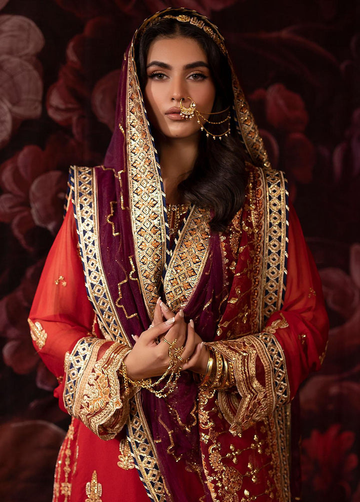 Khawab Deeda By Sahane Embroidered Chiffon Suits Unstitched 4 Piece SNE23KD KD-1103 Regalia - Formal Collection