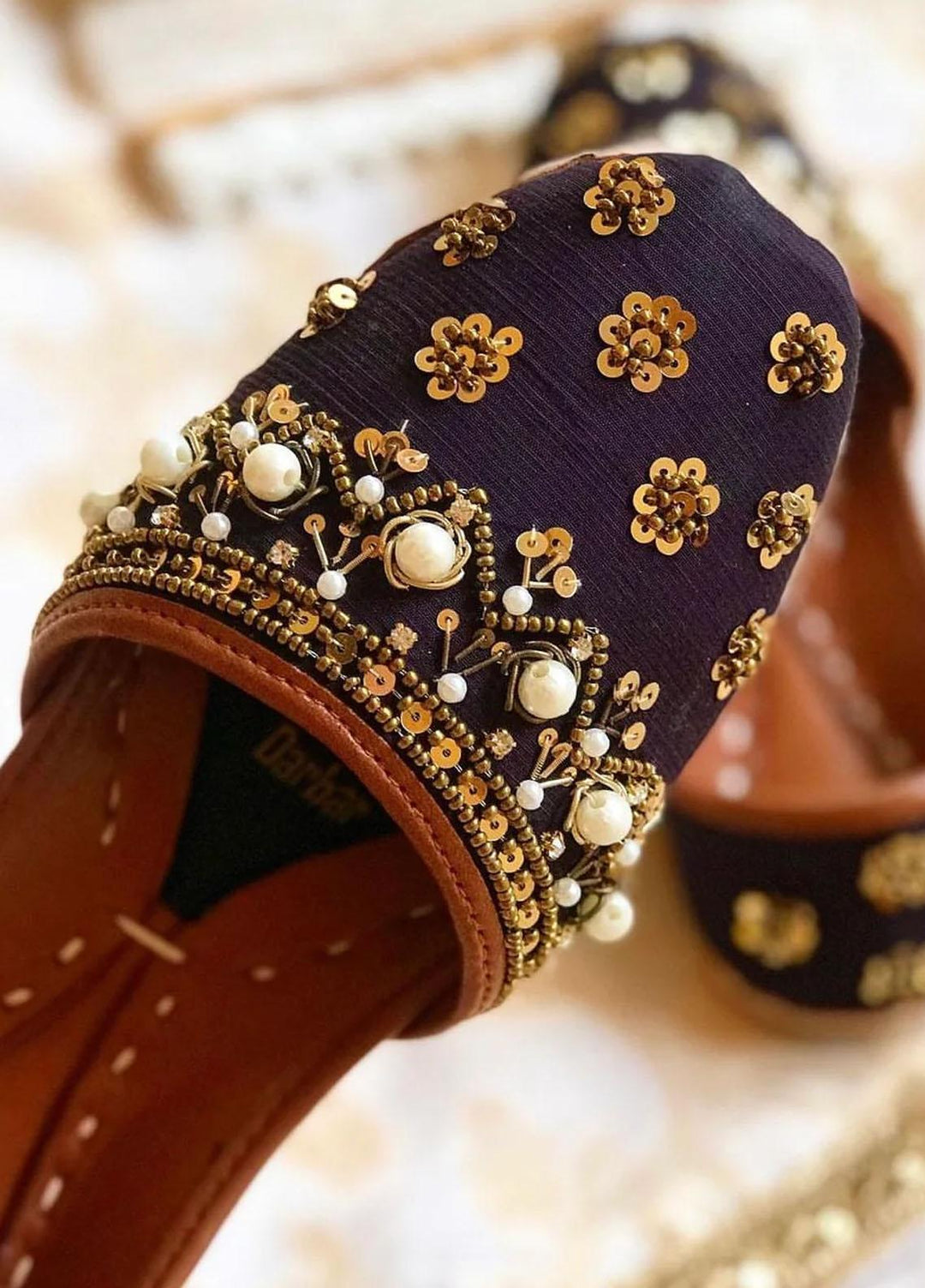 Khussa Darbar Festive Style   Khussa Zeenat (Purple)