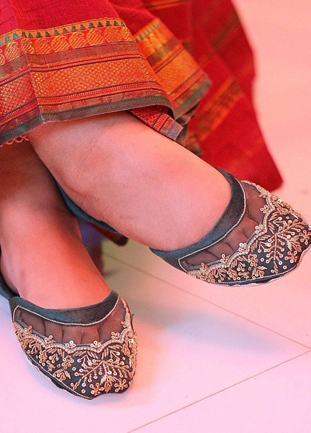 Khussa Darbar Festive Style Velvet  Khussa Barfi