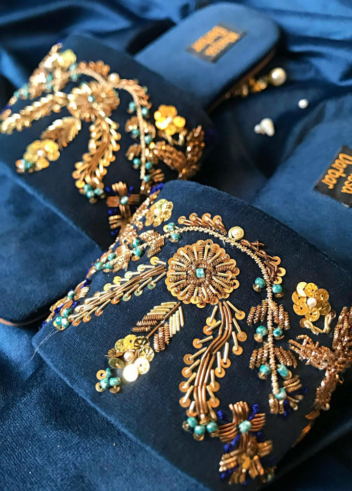 Khussa Darbar Festive Style Velvet  Khussa Cham Cham