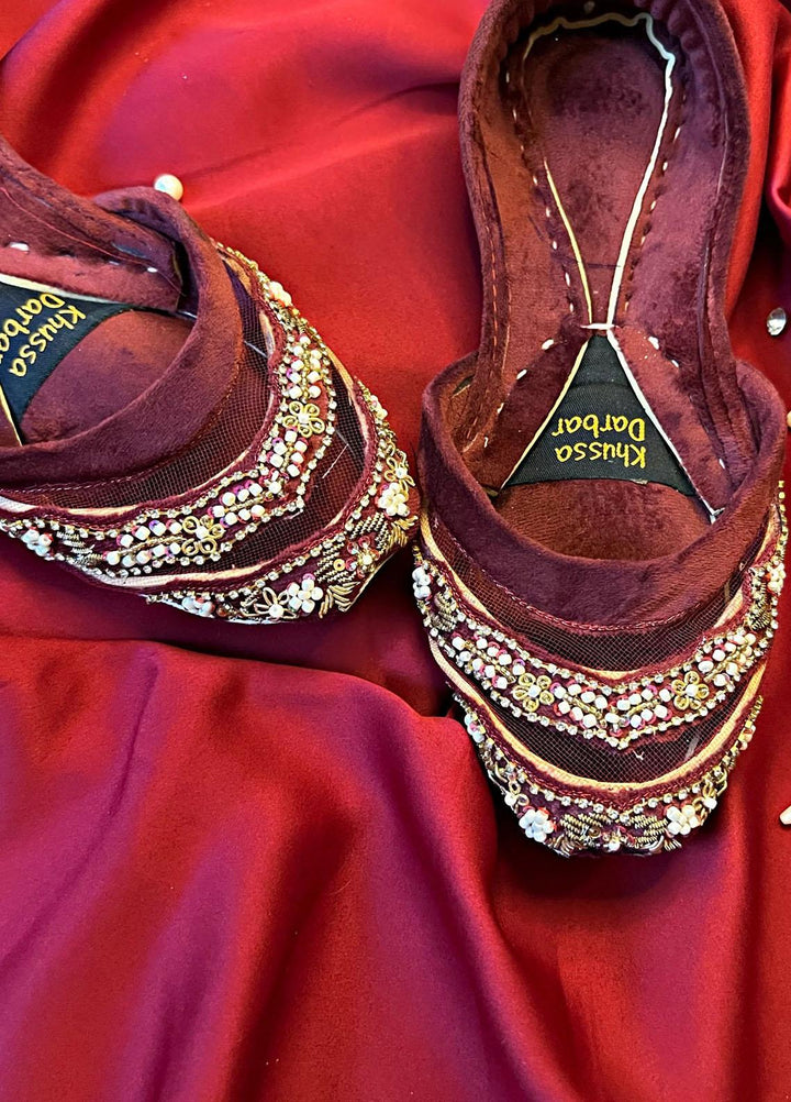 Khussa Darbar Festive Style Velvet  Khussa Imarti