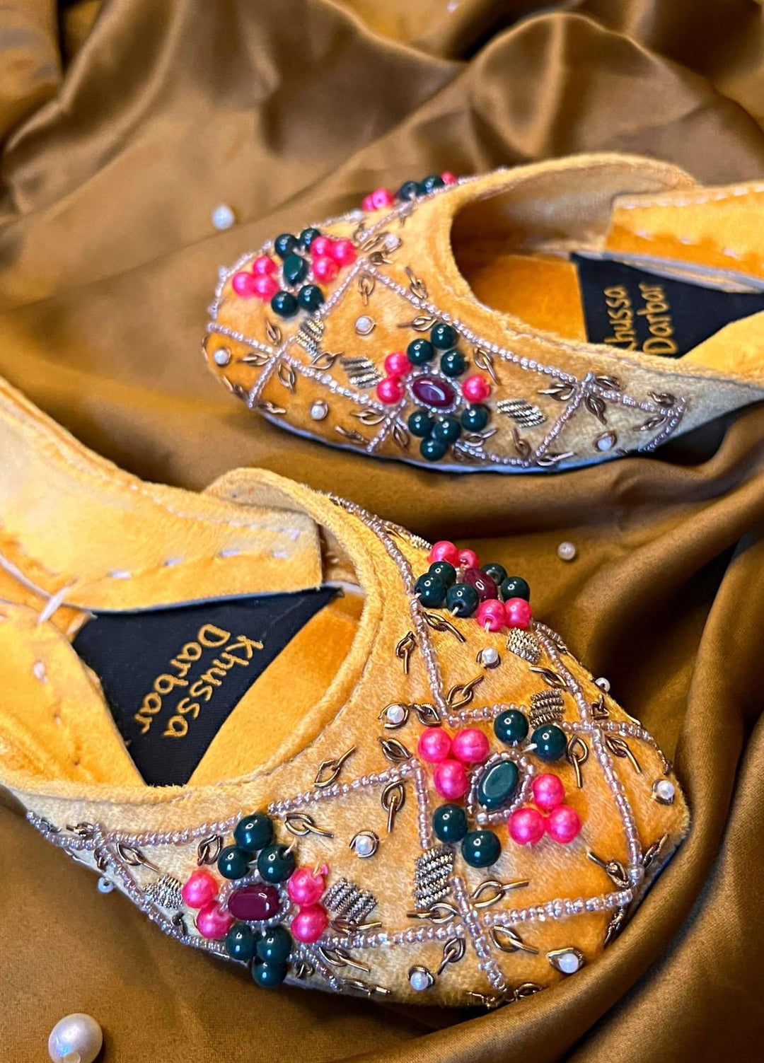 Khussa Darbar Festive Style Velvet Khussa Laddo