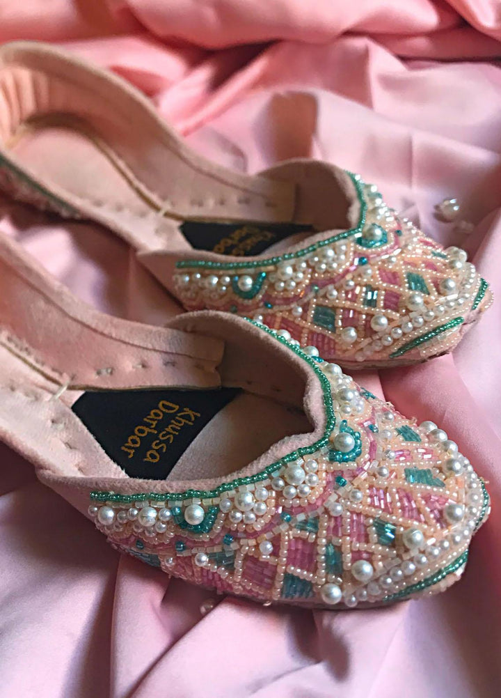 Khussa Darbar Festive Style Velvet  Khussa Rasgulla