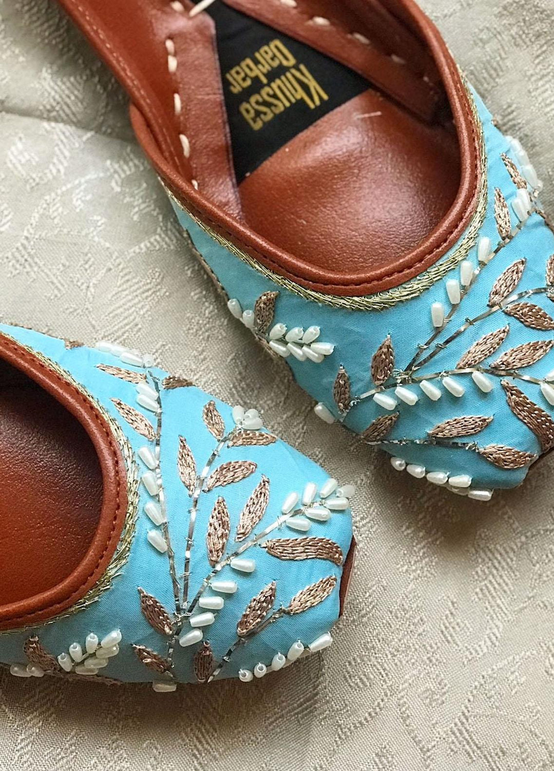 Khussa Darbar Festive Style   Khussa Shabnam (Blue)