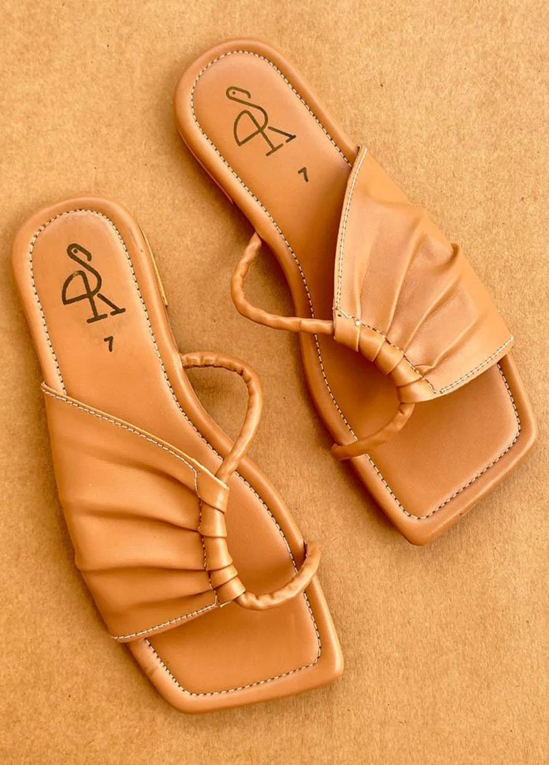 Khussa Darbar Casual Style Slippers Flares (Beige)
