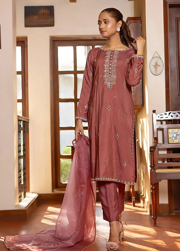 Khuwab by Kazma Pret Embroidered Cotton Silk 3 Piece Suit CE-002