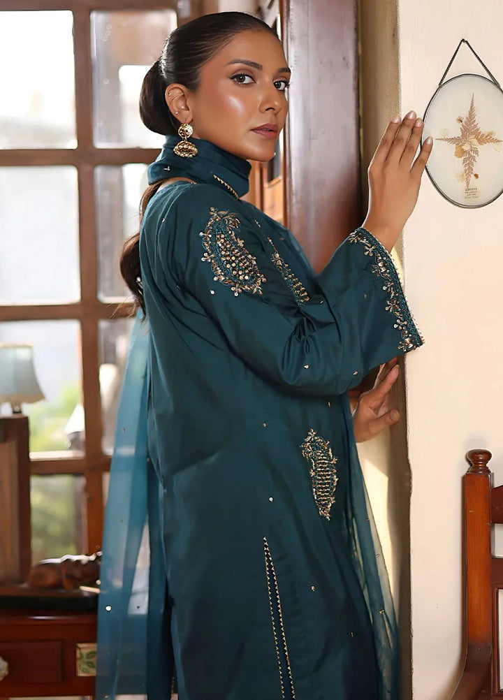 Khuwab by Kazma Pret Embroidered Cotton Silk 3 Piece Suit CE-004