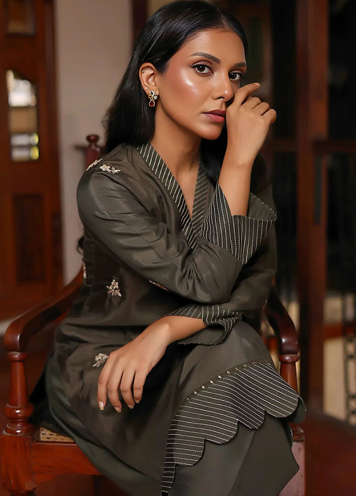 Khuwab by Kazma Pret Embroidered NP Cotton Silk 2 Piece Suit Luxe-007