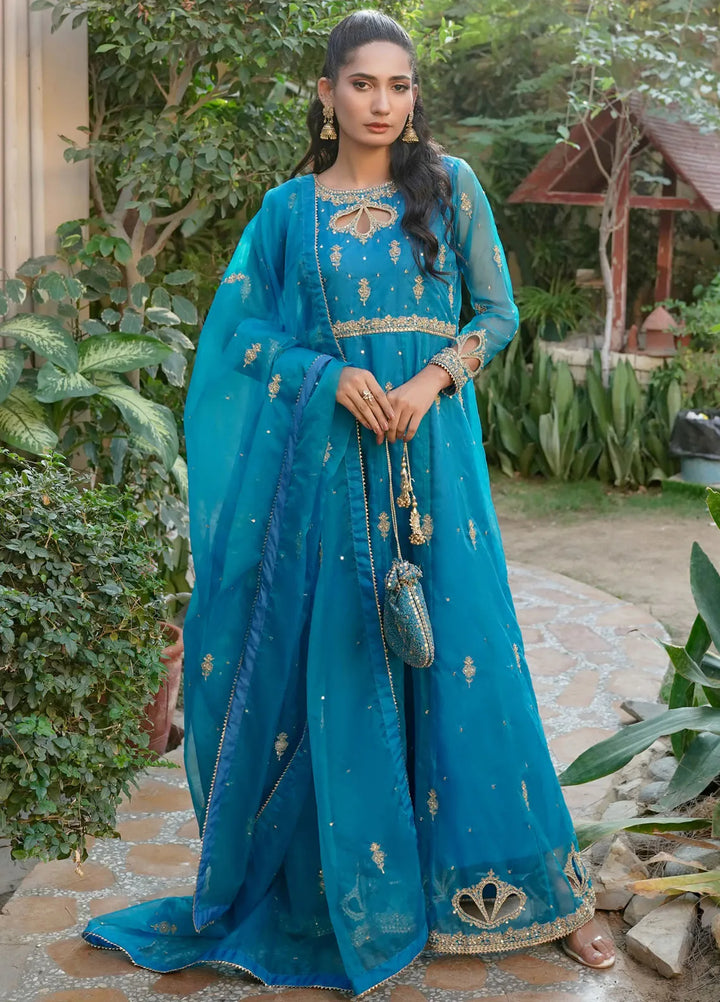 Khuwab by Kazma Pret Embroidered Organza 3 Piece Suit CE 009