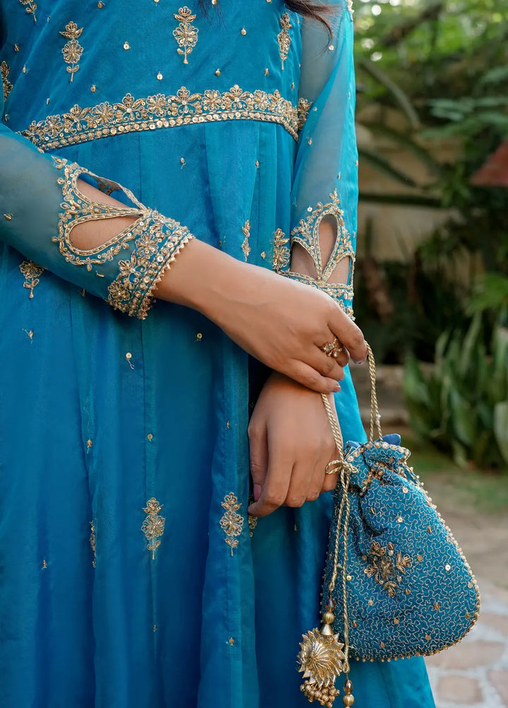 Khuwab by Kazma Pret Embroidered Organza 3 Piece Suit CE 009