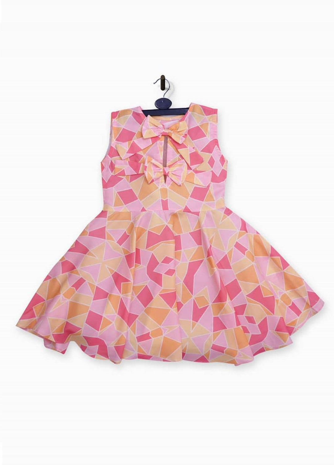 Kids Polo Cotton Silk Casual Girls Frock - GWSK-20210