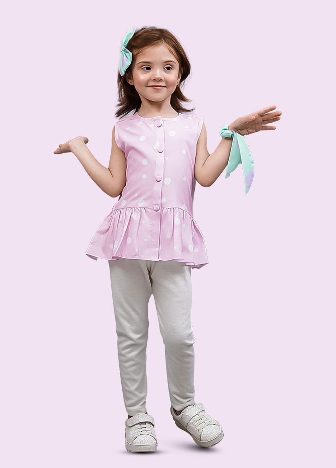 Kids Polo Cotton Silk Casual Top for Girls - GWSK-20205
