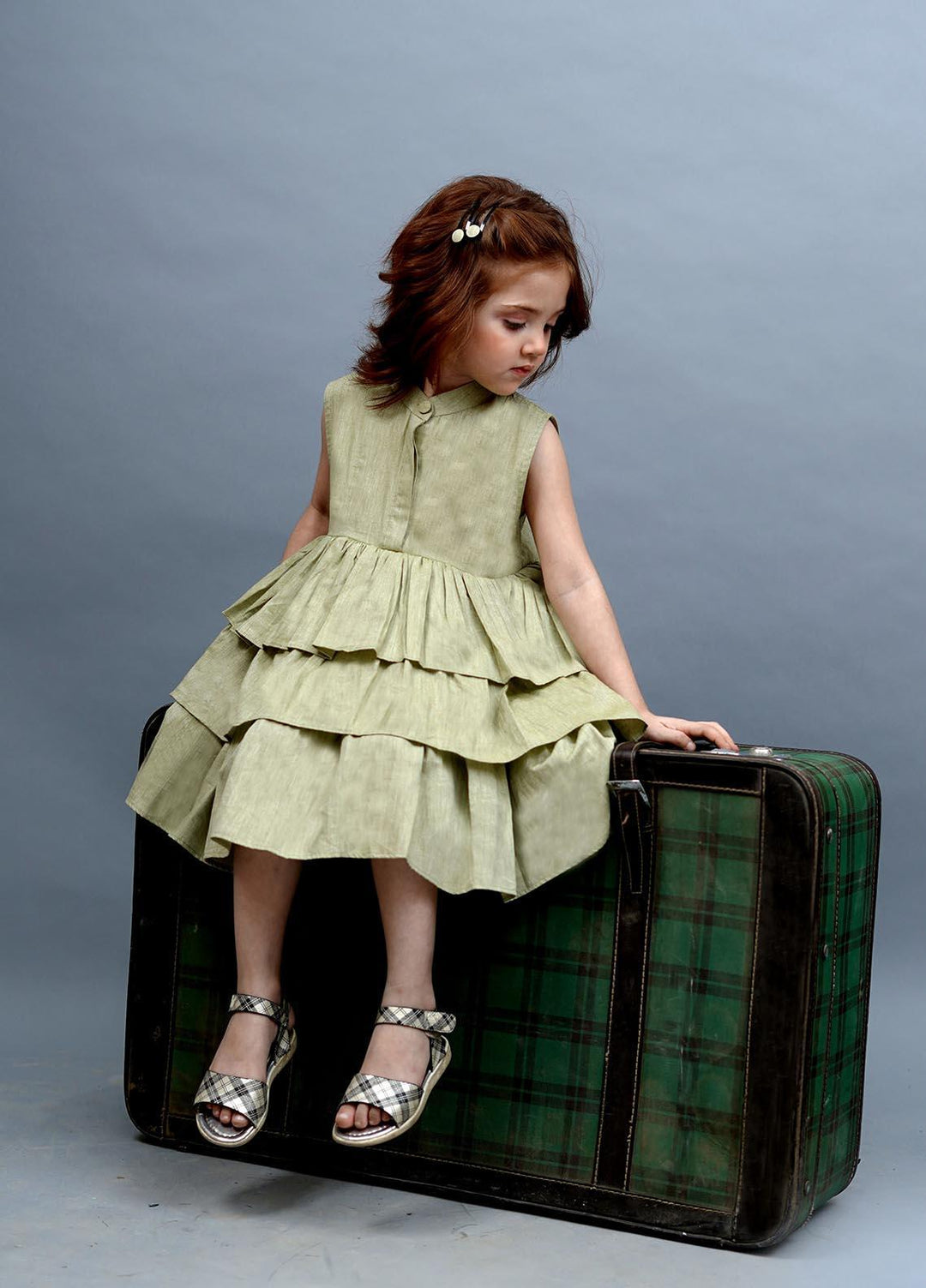 Kids Polo Cotton Fancy Frocks for Girls - GWSK20217