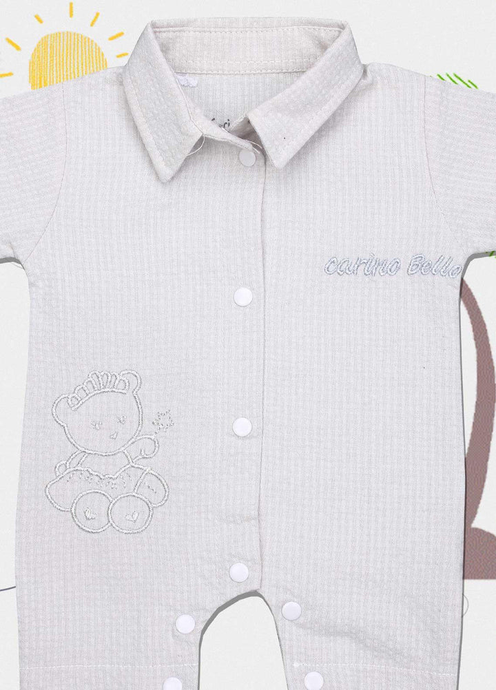 Sanaulla Exclusive Range Cotton Fancy Kids Romper -  1038 Fawn